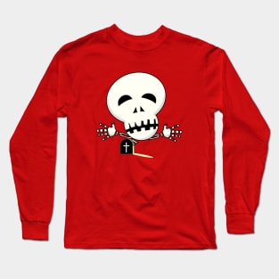 Funny halloween skeleton Long Sleeve T-Shirt